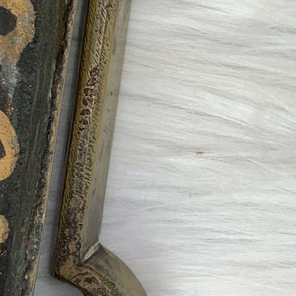 Vintage Brass Door Knocker Key Shaped Architectural Corbel MCM - Picture 4 of 5